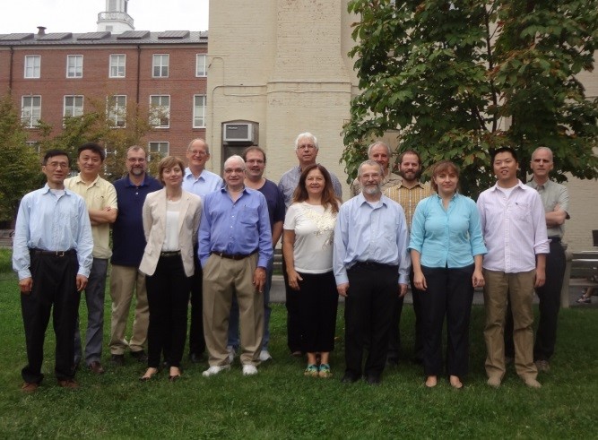 Mathematics faculty outside the Monroe Hall