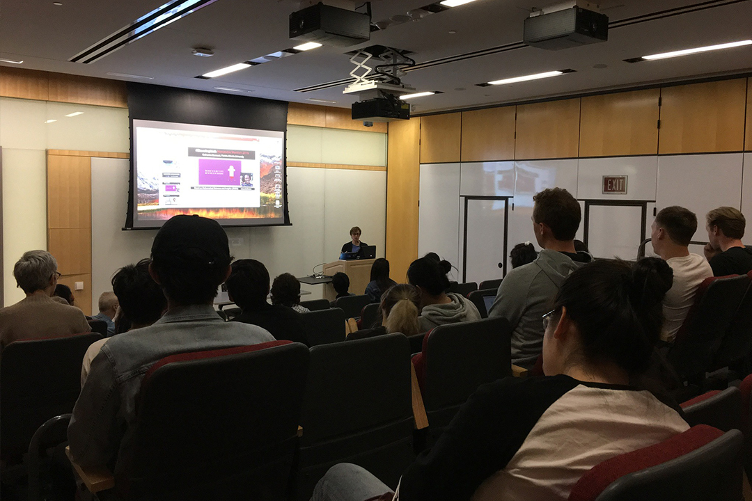 Students listening at the Lois Curfman McInnes Special Lecture