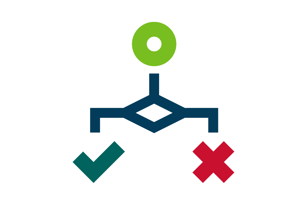 An icon of a logic chart