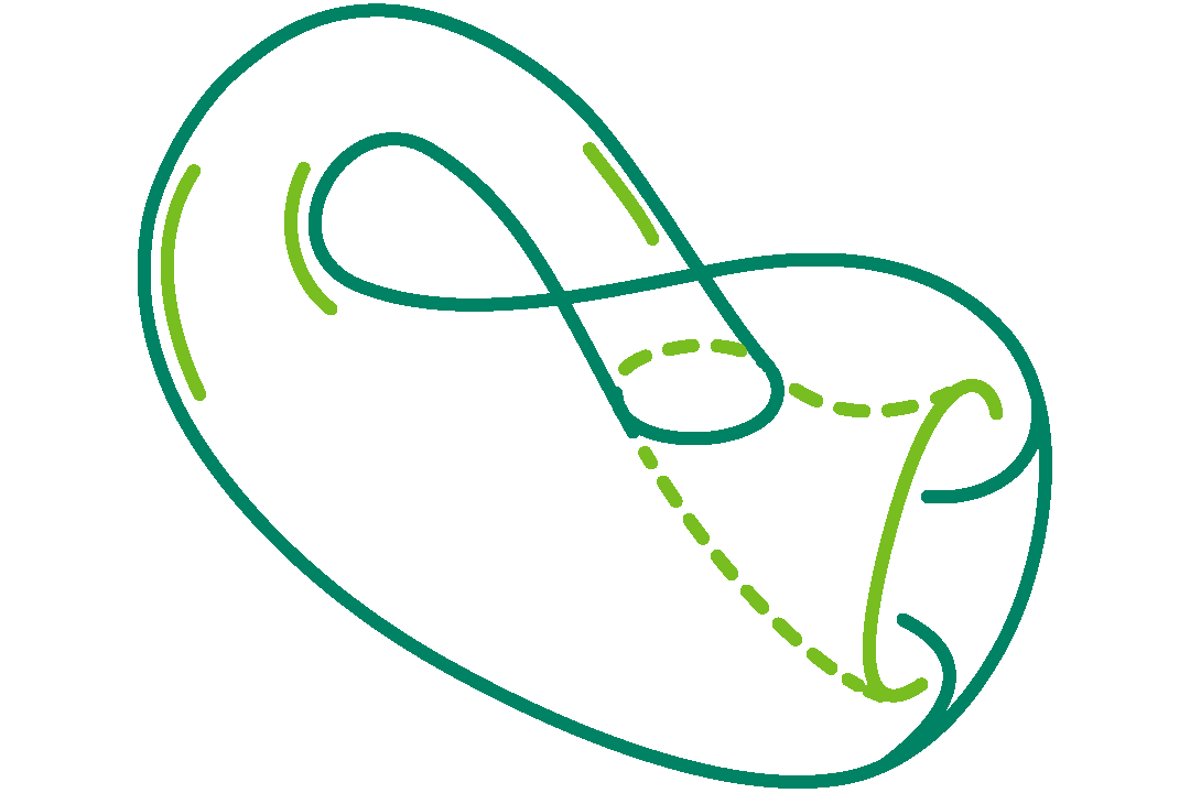 icon of a klein bottle