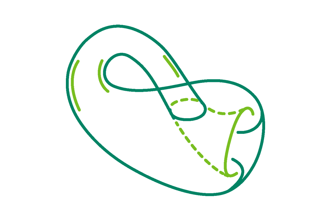 icon of a klein bottle