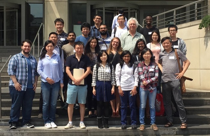 Mathematics faculty and graduate students at GW SIAM Chapter meeting